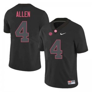 NCAA Men's Alabama Crimson Tide #4 Christopher Allen Stitched College Nike Authentic Black Football Jersey FK17S50HH